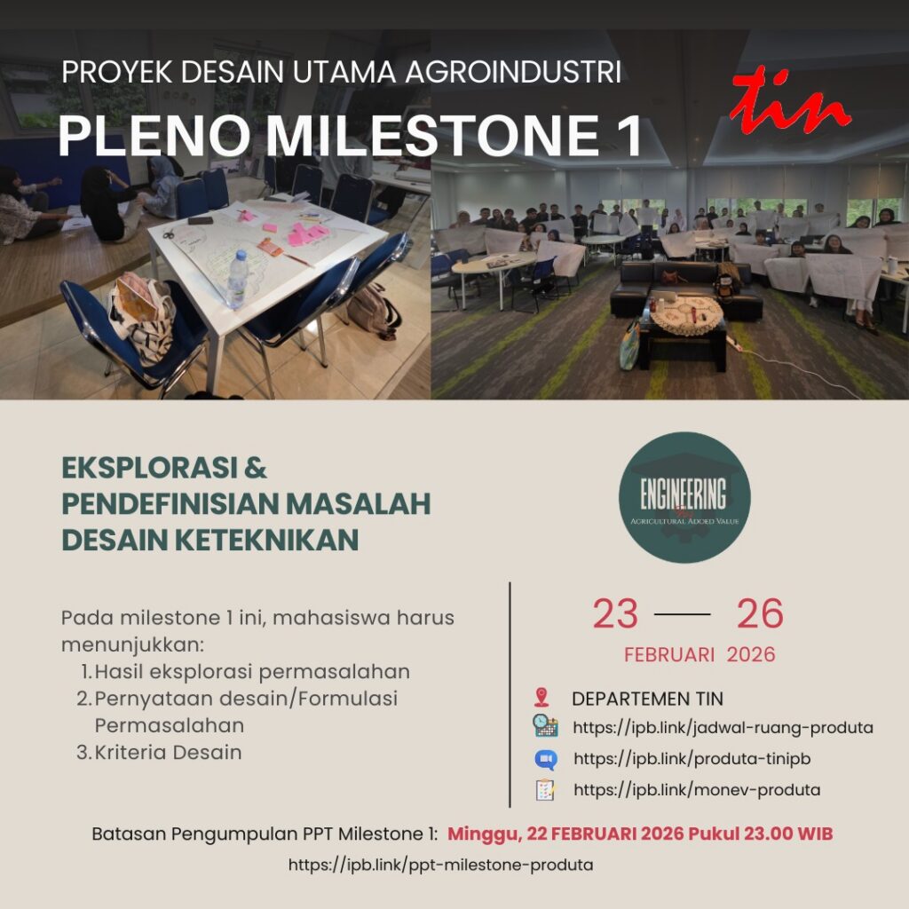 Milestone 1 Produta: Presentasi Konsep Awal Proyek Desain Utama Agroindustri